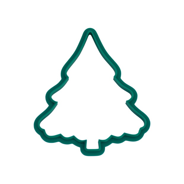 Christmas Tree Cut Out Wavy