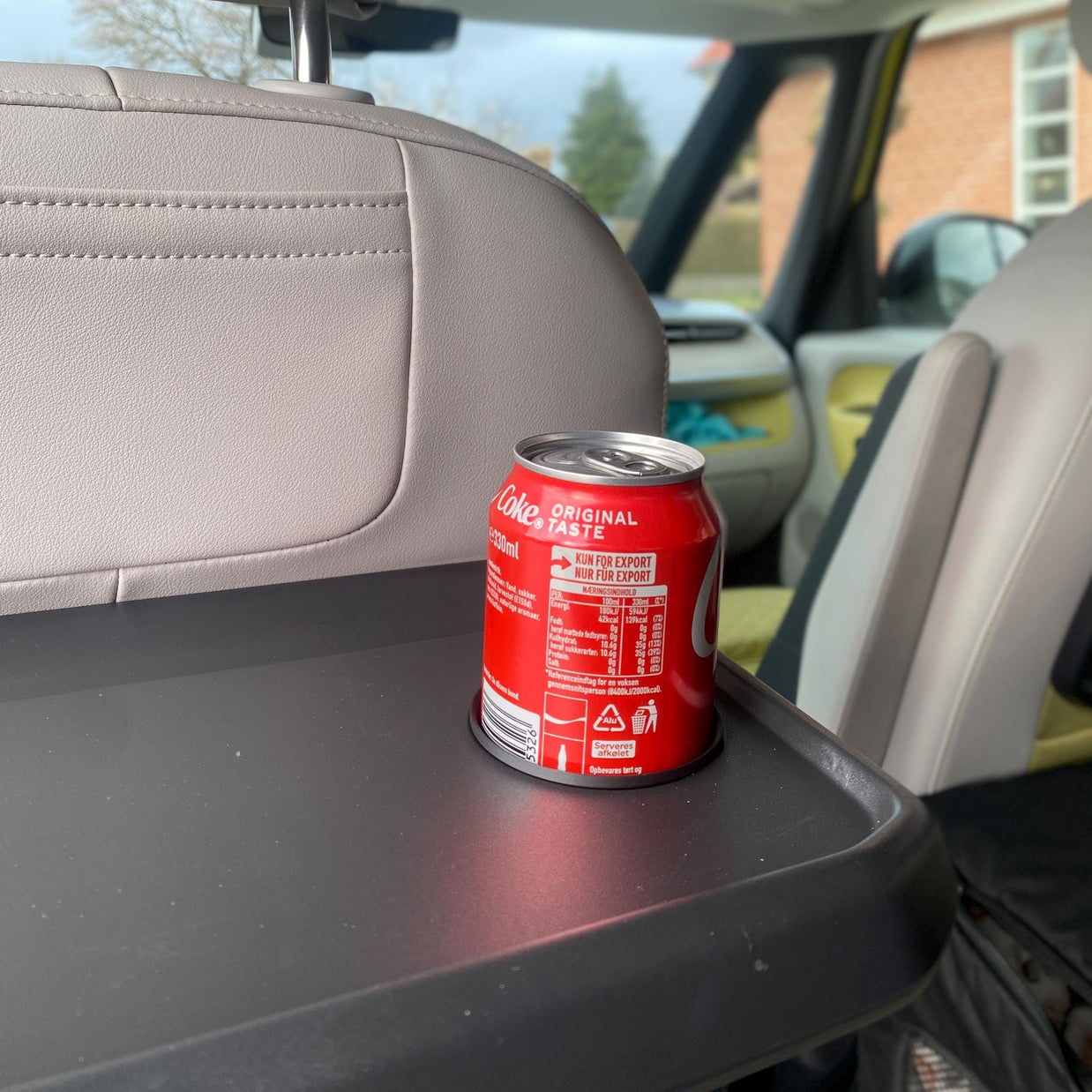 3D printed cup insert for ID. Buzz rear seat tray, minimalist PLA holder for drinks, snug fit can stabilizer, car accessory for camper van, eco friendly car upgrade, vanlife essentials, custom made by 3DLabCS