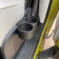 ID. Buzz Back Seat Dual Cup Holder Removable Side-Mount - 3D Printed Accessory for ID. Buzz *Two options*