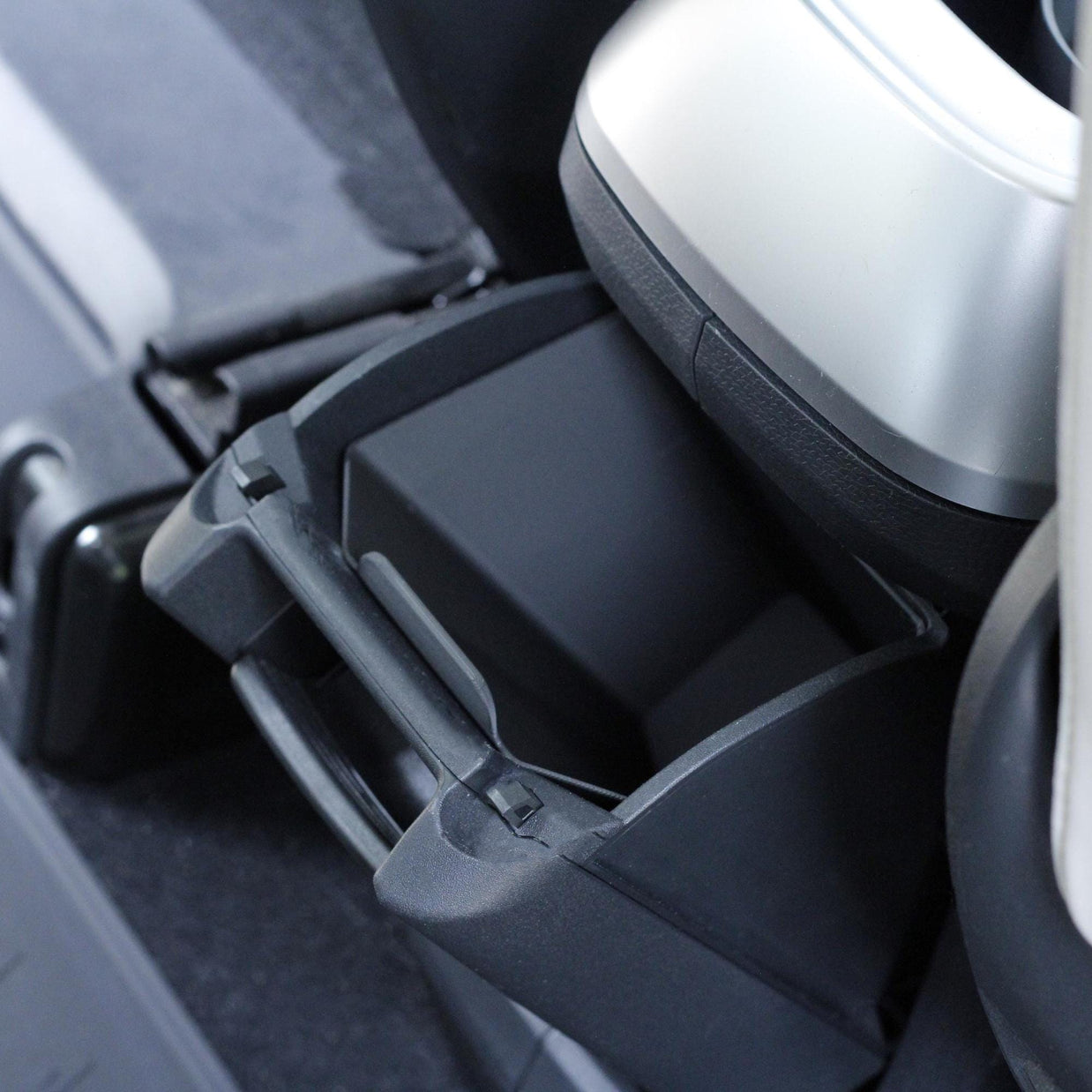 ID. Buzz Removable Trash Bin / Storage Box – 3D Printed Organizer for Angled Rear Console Slot-  3D Printed Insert Accessory for VW ID. Buzz