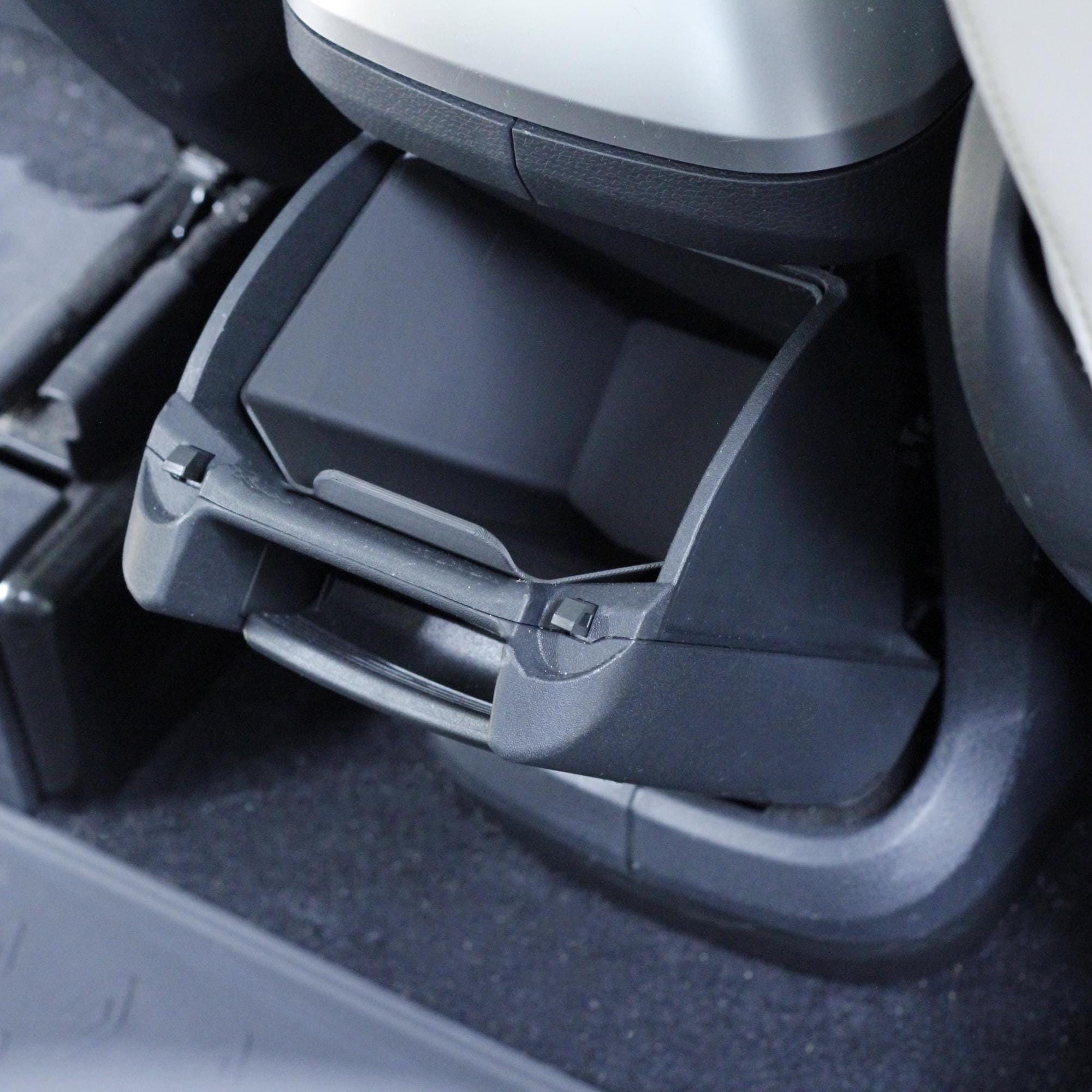 ID. Buzz Removable Trash Bin / Storage Box – 3D Printed Organizer for Angled Rear Console Slot-  3D Printed Insert Accessory for VW ID. Buzz